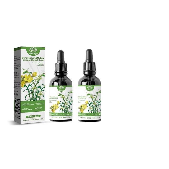 1-3pcs Dendrobium & Mullein Extract - Powerful Lung Cleanse & Respiratory Herbal Drops on Productcaster.