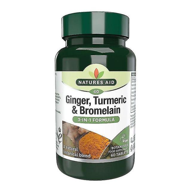 Bimirth Nature's Aid Ingwer; Kurkuma & Bromelain Tabletten 60 (130220) on Productcaster.