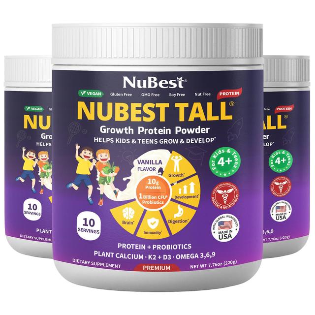 NuBest Tall Growth Protein, Height Growth Vanilla Shake for Ages 4+, 10 vegan servings on Productcaster.