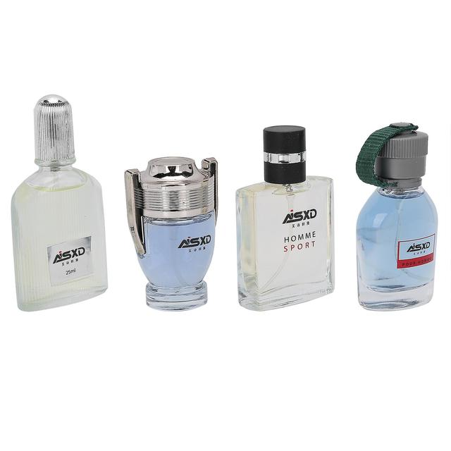 Giftware 4pcs 25ml Men Perfume Long Lasting Natural Fragrance Male Spray Perfume Set Gift on Productcaster.