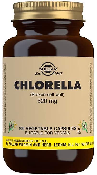 Solgar Chlorella 520 mg vegetabilske kapsler, 100 on Productcaster.