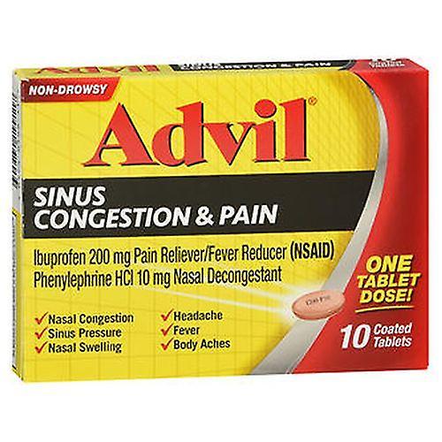 Advil Sinusstauung & Schmerzen, 10 Tabletten (Packung mit 1) on Productcaster.