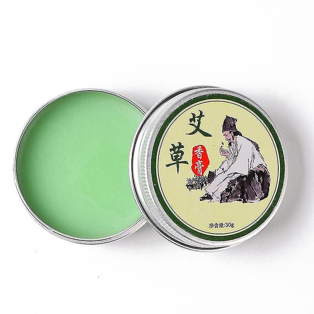 1pcs Wormwood Ointment Cooling Oil Moxa Moxibustion Cream Balm Anti Motion Itching Chinese Medical Herbal Plaster on Productcaster.