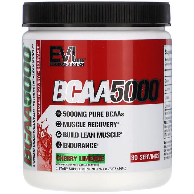 EVLution Nutrition, BCAA5000, Cherry Limeade, 249 g on Productcaster.