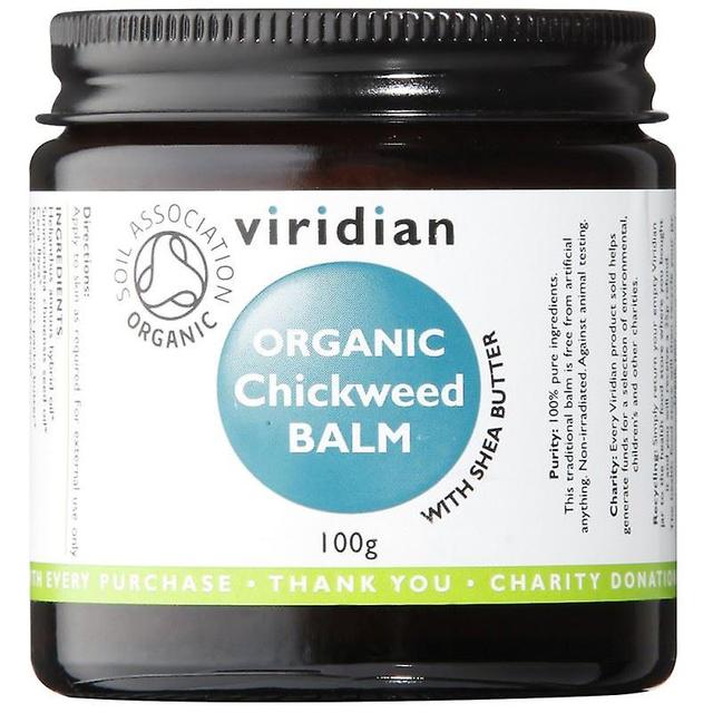 Viridian Chickweed Organic Balm 100g (682) on Productcaster.