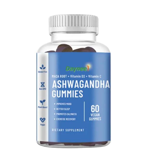 Ashwagandha Gummies Supplement Ksm-66 Plant Seed Extract Organic Vegan Gluten Free Root Powder Ashwagandha Gummies 1pc on Productcaster.