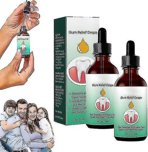 Mike Gum Regrowth Drops, 30ml Gum Restoration Drops, Repair Gum Regrowth For Receding Gum, Rejuvenate Your Gums With Ease 2pcs on Productcaster.