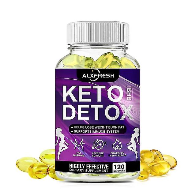 Diet Fast Slimming Pills 100% Organic Keto Detox Capsule Flat Belly Deep Clean&detox Provide Energy Fat Burner Lose Weight 1X Bottle 120pcs on Productcaster.