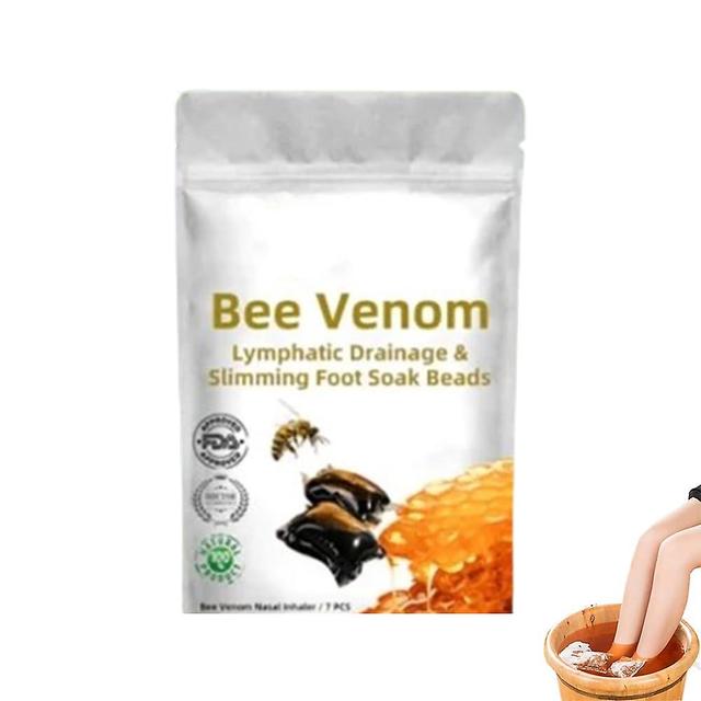 Mamusk Bee Venom Lymphatic Drainage & Slimming Foot Soak Bead, Bee Venom Foot Bath Beads, Bee Venom Body Detox Foot Bath Beads 1 Bag -7pcs on Productcaster.