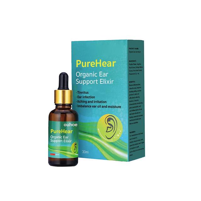 1-5Pcs 30ml Purehear Organic Ear Support Elixir, Natural Products Organic Ear Oil 1Pcs on Productcaster.