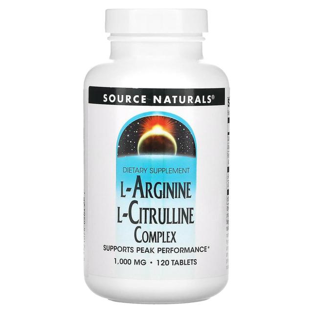 Source Naturals, L-Arginine L-Citrulline Complex, 1,000 mg, 120 Tablets on Productcaster.