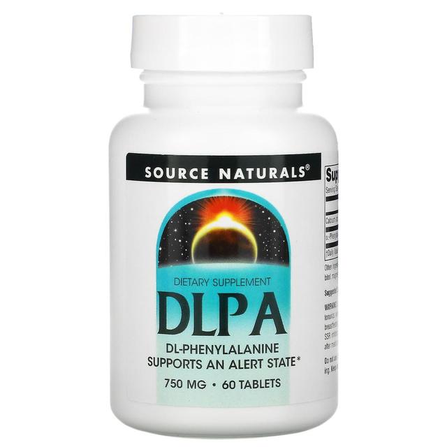 Source Naturals, DLPA, 750 mg, 60 Tablets on Productcaster.