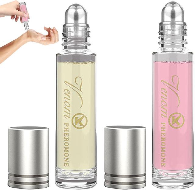 Haobuy 2x 10ml Eau De Parfum High Attractive Natural Roll-on Essential Oil Lasting Pheromone Perfume For Female Pheromone Perfume 2pcs on Productcaster.