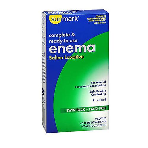 Sunmark Complete & Ready-To-Use Enema Saline Laxative, 2 Each (Pack of 4) on Productcaster.