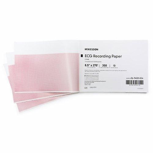 McKesson ECG Recording Paper 8-1/2 Inch X 275 Foot Z-Fold, Count of 300 (Pack of 1) on Productcaster.