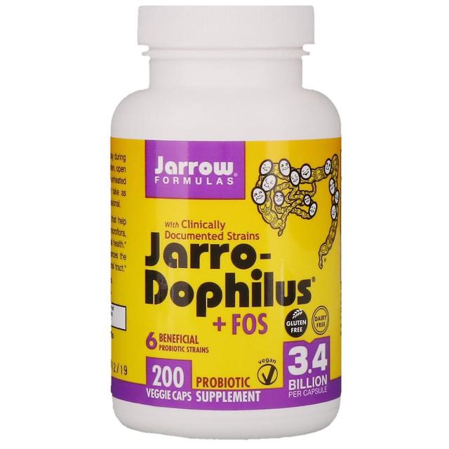 Jarrow Formulas, Jarro-Dophilus + FOS, 3.4 Billion, 200 Capsules (Ice) on Productcaster.