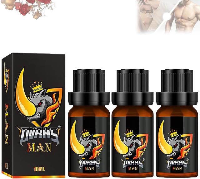 Mamusk Men Essential Oil, 10ml Enlarge Essential Oil For Men, Energy Massage Essential Oil For Men, Boost Strength For Men 3pcs on Productcaster.