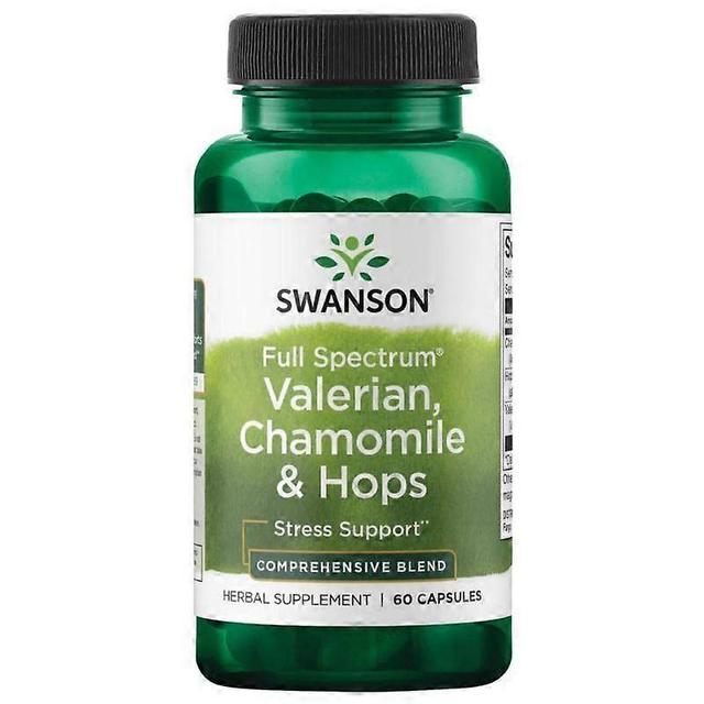 Swanson Valerian Chamomile & Hops Capsules 60 on Productcaster.