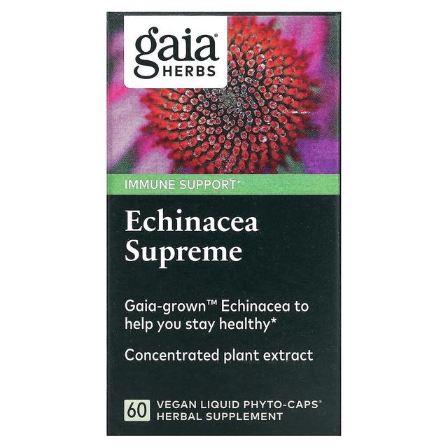 Gaia Herbs, Echinacea Supreme, 60 Vegan Liquid Phyto-Caps on Productcaster.