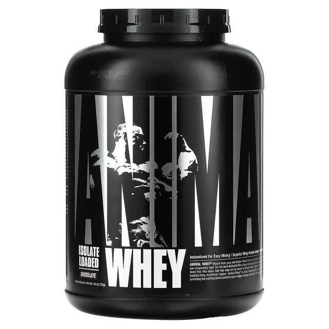 Universal Nutrition Nutrizione universale, siero di latte animale isolato caricato, cioccolato, 5 libbre (2,27 kg) on Productcaster.