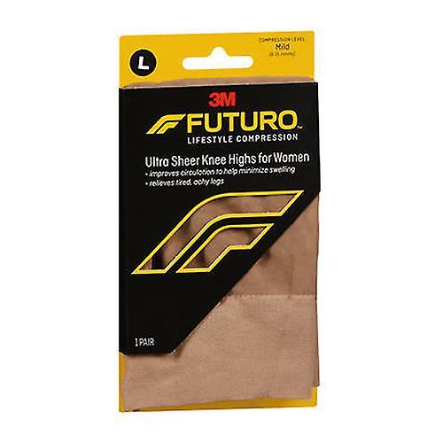 3M Futuro Ultra Sheer Knee Highs for Women Large Nude Mild, 1 Pair (Pack of 1) on Productcaster.