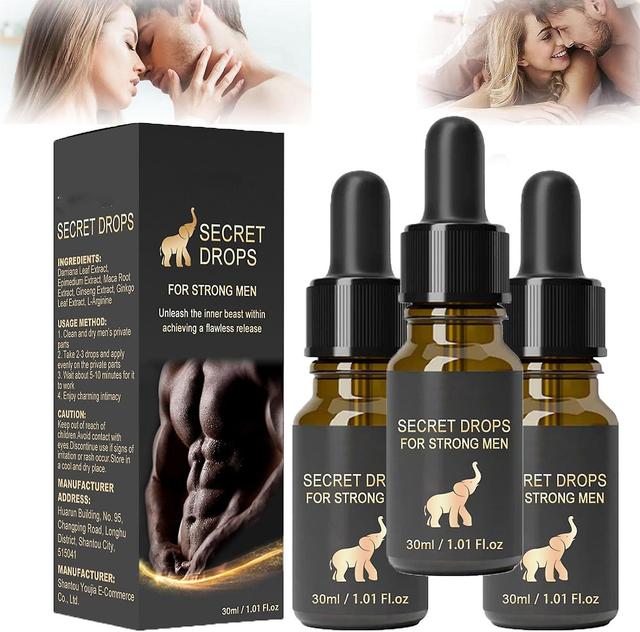 Zjrui Secret Drop, 30 Ml Secret Drops, Secret Happy Drops For Men, Secret Happy Drops For Strong Men, Secret Drops For Men 3Pcs on Productcaster.