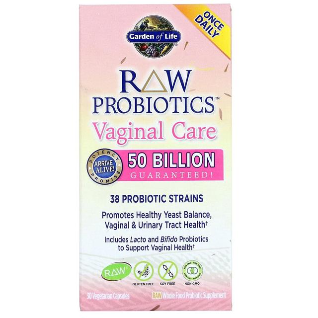 Garden of Life, RAW Probiotics, Vaginal Care, 30 Vegetarian Capsules on Productcaster.