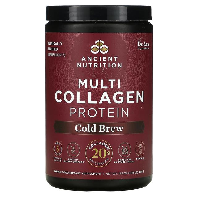 Dr. Axe / Ancient Nutrition, Multi Collagen Protein, Cold Brew, 1,09 lb (496 g) on Productcaster.