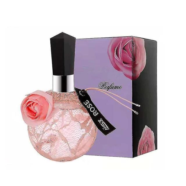 Francia Golden Temptation Lace Mujer Perfume, Perfume de feromonas para mujeres Atraer a los hombres Romántico Rose Glitter Rosa 100ml on Productcaster.