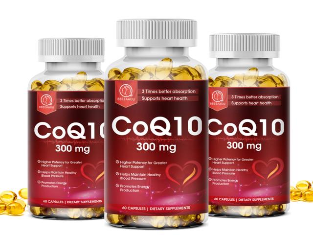 Visgaler Coenzyme Q10 Capsules Coq10 Support Heart Health Blood Vessel Health Promotes Energy Stamina Promotes Oral And Gum Health 3bottle x60pcs on Productcaster.