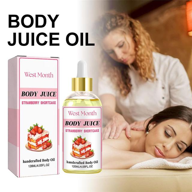 Besser 120ml Body Juice Oil Strawberry Scent Moisturizing Skin, Firming and Massaging Essential Oil For Women on Productcaster.