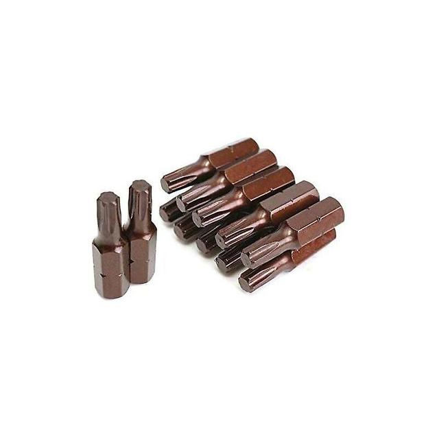 10pcs Plum Blossom Hexagon Bits Without Hole1/4 X 25lt20 on Productcaster.