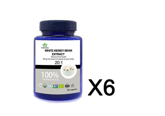 Vorallme Natural White Kidney Bean Extract 100pcs/bottle 100% White Kidney Bean Extract 6 bottle 100pcs on Productcaster.