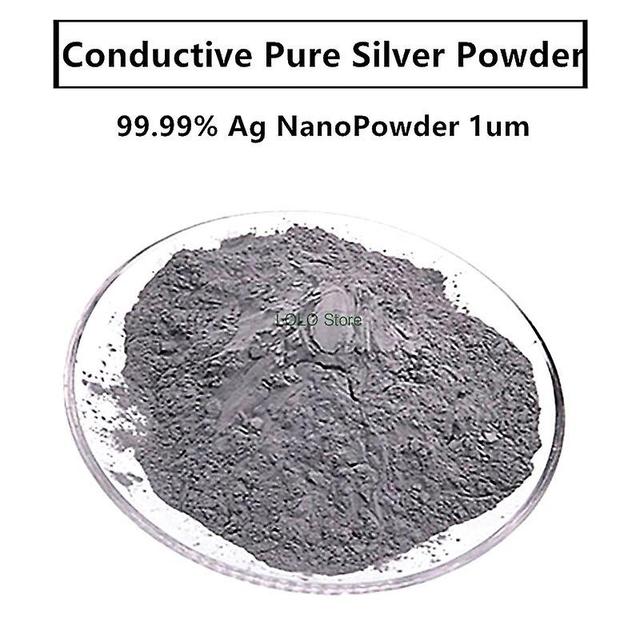 Caraele Conductive Pure Silver Powder 99.99% Ag NanoPowder 1um 50g on Productcaster.