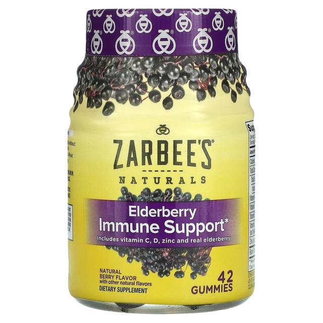 Zarbees, Holunder-Immununterstützung, natürliche Beere, 42 Fruchtgummis on Productcaster.