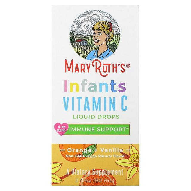 MaryRuth Organics, Spädbarn Vitamin C flytande droppar, 0-12 Månader, Orange + Vanilj, 2 fl oz (60 ml) on Productcaster.