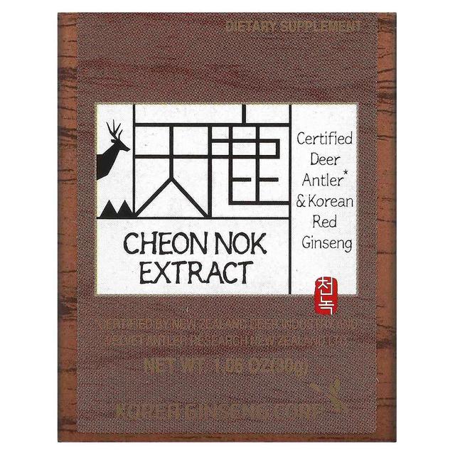 Korea Ginseng Corp, Cheon Nok Ekstrakt, Koreansk Rød Ginseng & Hjorte Gevir, 1,06 oz (30 g) on Productcaster.