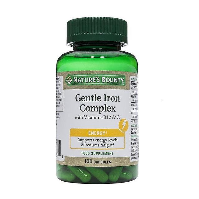 Natures Bounty Naturens bounty gentle iron complex med vitamin b12 &; c 100's on Productcaster.