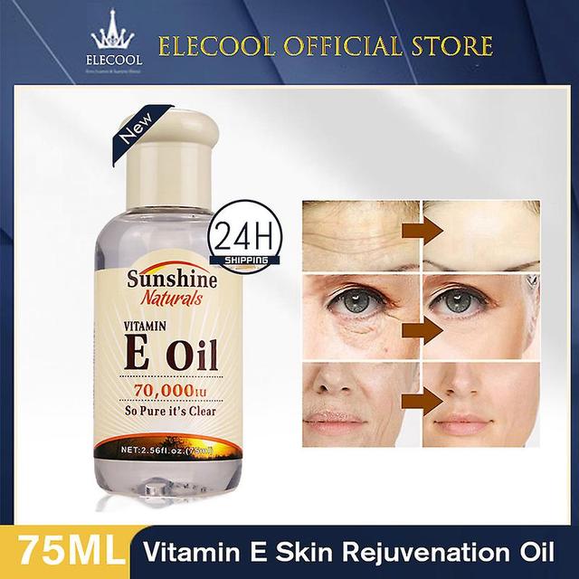 Sunshine Naturals Vitamina E Oil 70000iu Líquido 75ml Envelhecimento Rugas Cuidados com a pele Vitamina E Essência on Productcaster.