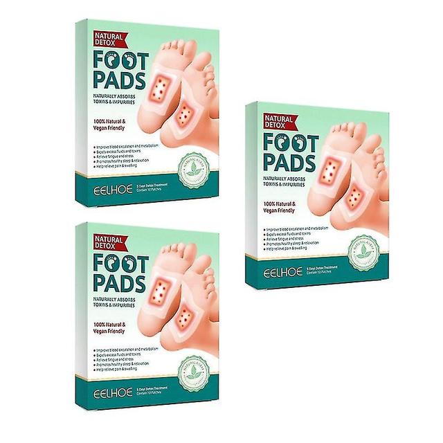 3x 10pcs Detox Foot Patches Pads Body Toxins Feet Slimming Deep Cleansing on Productcaster.