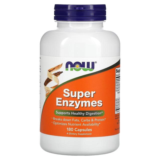 NOW Foods, Super Enzymes, 180 Capsules on Productcaster.