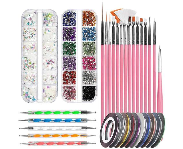 Beauty Powder Rod 20 Combination Nail Tool Setmake Up on Productcaster.