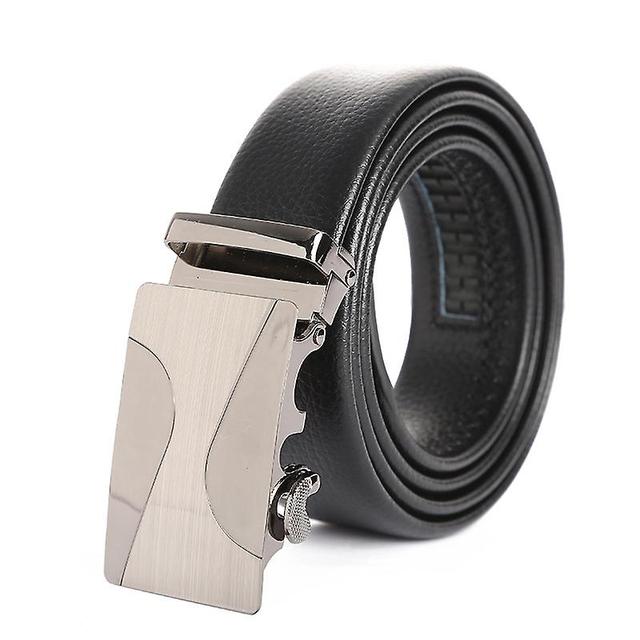 Dewenwils Dww-Une ceinture en cuir noir cliquet pour hommes en forme de tai chi noir pour hommes ceinture en cuir de 35 mm de large on Productcaster.