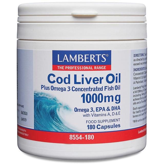 Lamberts cod liver oil 1000mg 180's on Productcaster.