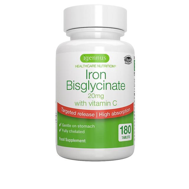 Igennus iron bisglycinate 20mg with vitamin c 180's on Productcaster.