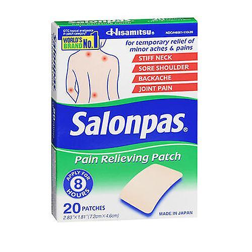 Salonpas Pain Relieving Patches, 20 Each (Pack of 1) on Productcaster.