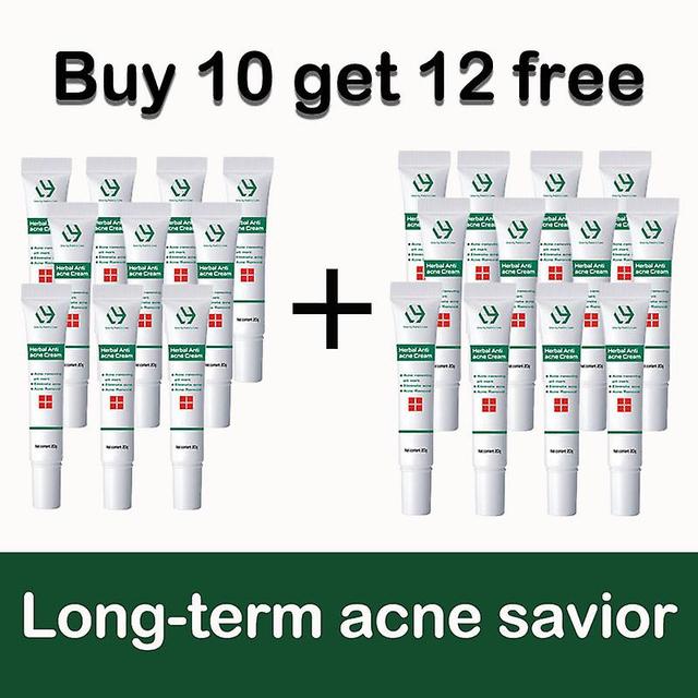 Face Acne Treatment Cream, Anti-klient produkt til eliminering af bumser buy 10 get 12 free on Productcaster.