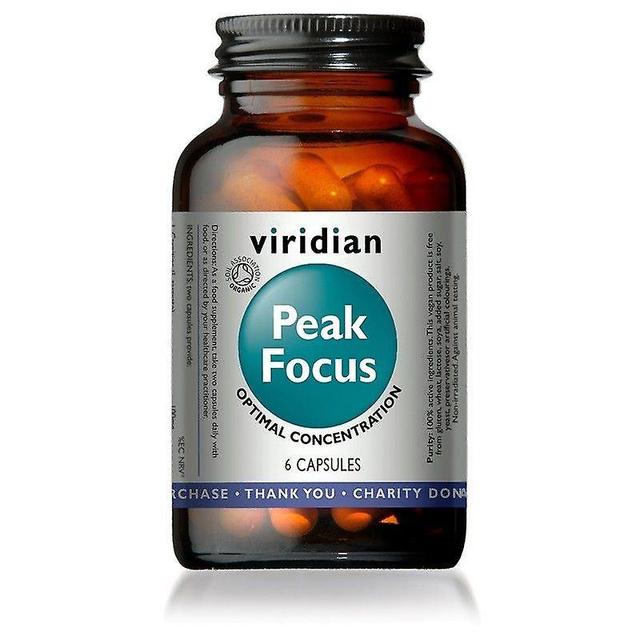 Viridian Peak Focus Vegetable Capsules 6 (924) on Productcaster.