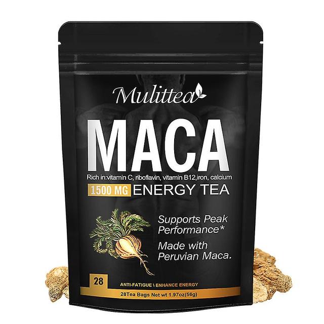 Visgaler Blackmaca Root Extracts Tonic Tea Improvement Health Strength Blaster For Men Physical Strength Energy Booster 28xteabag on Productcaster.