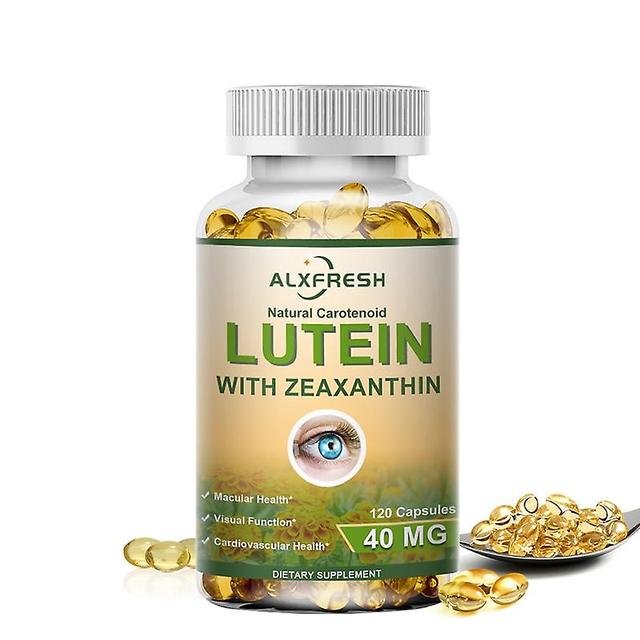 Eccpp Alxfresh 3x Lutein Zeaxanthin Capsules For Eye Strain Dry Eyes Support Anti-aging Relieve Stress Macular Health Vision Care 1X Bottle 120pcs on Productcaster.